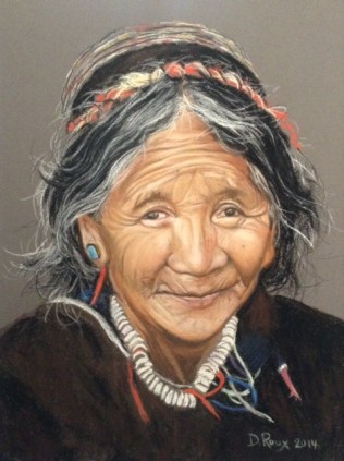 Pastel sec - Tibet